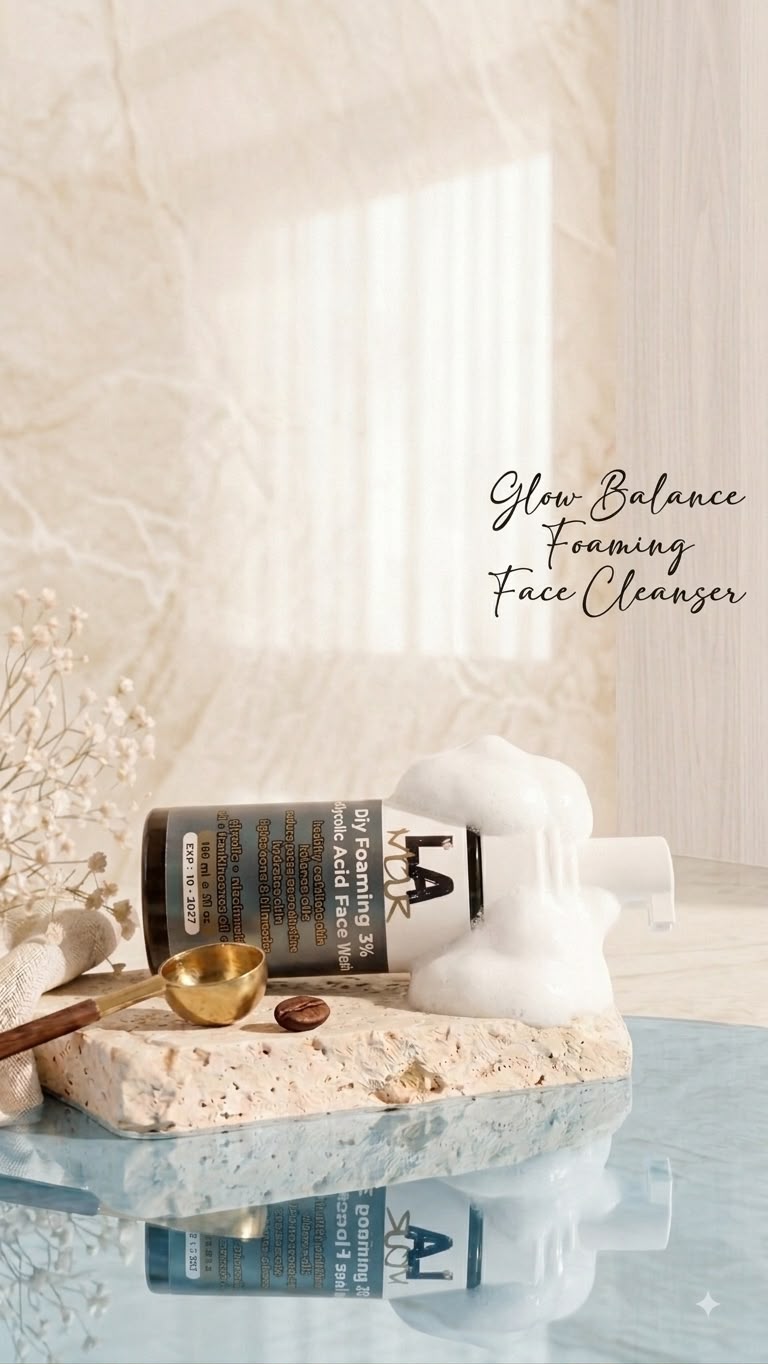 GLOW- BALANCE foaming face cleanser
